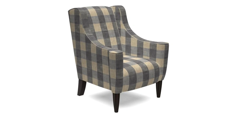 Sennen Chair in Harris Tweed Huntsman Check Mountain Bracken