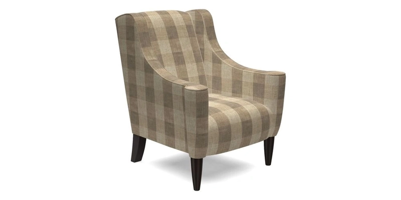 Sennen Chair in Harris Tweed Huntsman Check Mountain Bracken