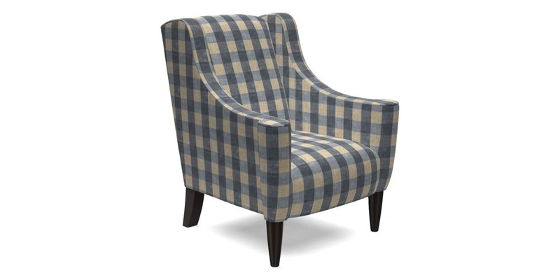 Sennen Chair in Harris Tweed Huntsman Check Mountain Bracken