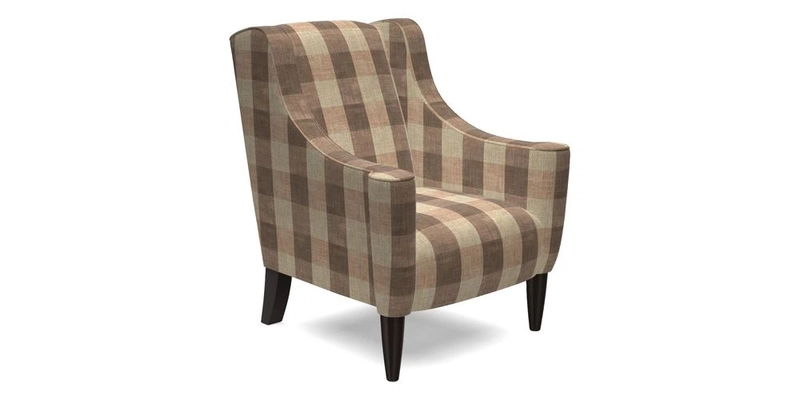 Sennen Chair in Harris Tweed Huntsman Check Mountain Bracken