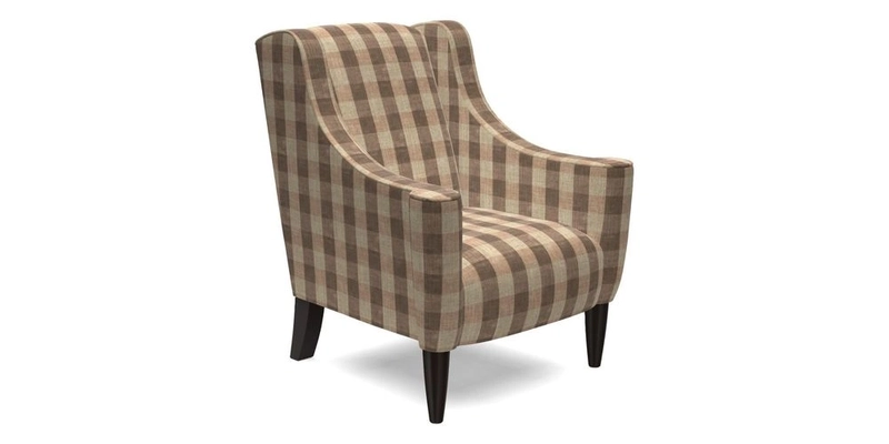 Sennen Chair in Harris Tweed Huntsman Check Mountain Bracken