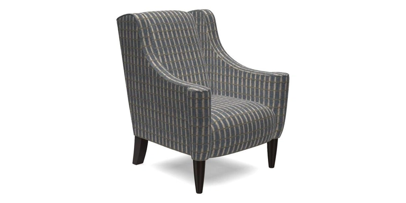 Sennen Chair in Harris Tweed Huntsman Check Mountain Bracken