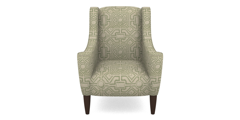 Product photograph of Sennen Chair In Rhs Collection - Large Knot Garden Linen - Green from Sofas and Stuff Limited