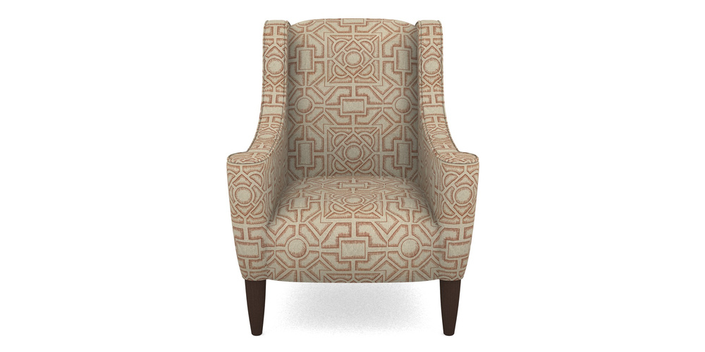 Product photograph of Sennen Chair In Rhs Collection - Large Knot Garden Linen - Terracotta from Sofas and Stuff Limited