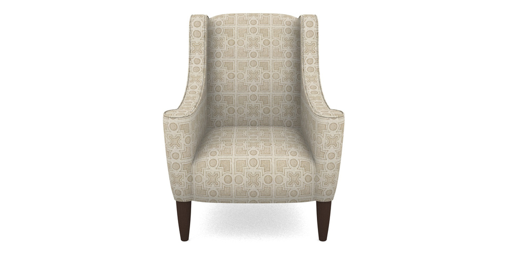 Product photograph of Sennen Chair In Rhs Collection - Small Knot Garden Cotton Weave - Gold from Sofas and Stuff Limited