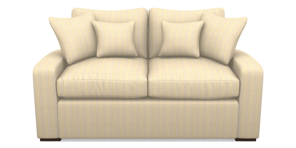 Product photograph of Stockbridge Sofa Bed 2 Seater Sofa Bed In Cloth 22 - Racing Stripes Ayr - Lemon from Sofas and Stuff Limited