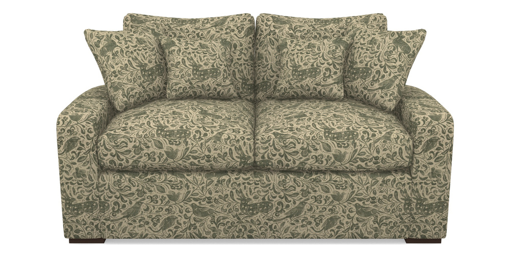 Product photograph of Stockbridge Sofa Bed 2 Seater Sofa Bed In V A Drawn From Nature - Bird And Rabbit - Dark Green from Sofas and Stuff Limited
