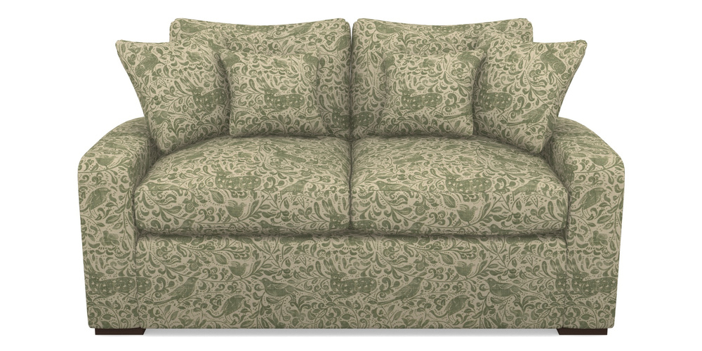 Product photograph of Stockbridge Sofa Bed 2 Seater Sofa Bed In V A Drawn From Nature - Bird And Rabbit - Light Green from Sofas and Stuff Limited