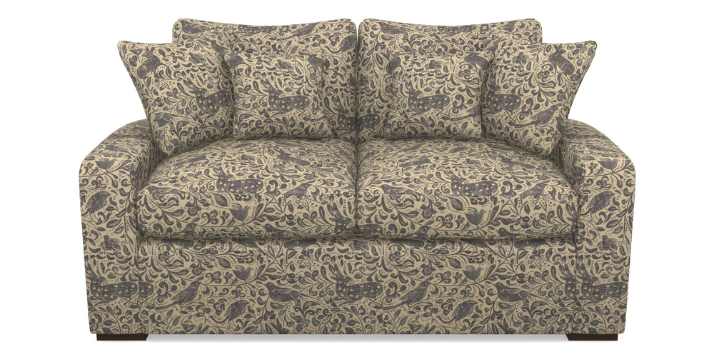 Product photograph of Stockbridge Sofa Bed 2 Seater Sofa Bed In V A Drawn From Nature - Bird And Rabbit - Navy from Sofas and Stuff Limited