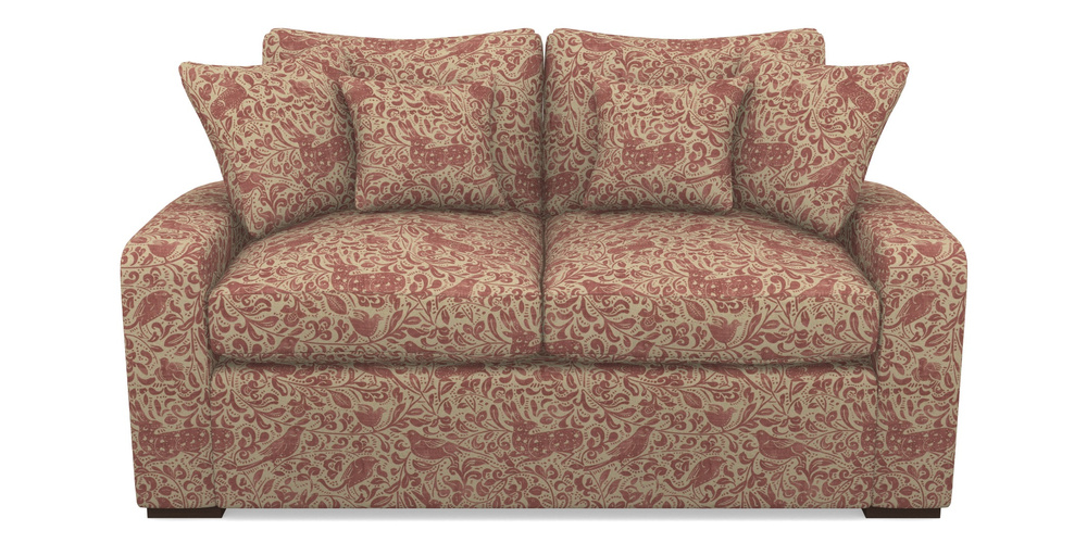 Product photograph of Stockbridge Sofa Bed 2 Seater Sofa Bed In V A Drawn From Nature - Bird And Rabbit - Red from Sofas and Stuff Limited