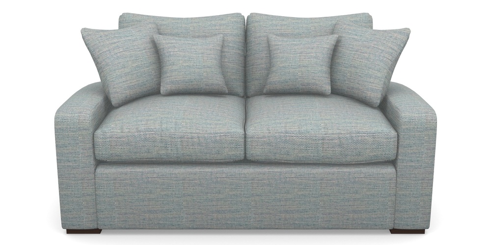 Product photograph of Stockbridge Sofa Bed 2 Seater Sofa Bed In Basket Weave - Blue from Sofas and Stuff Limited