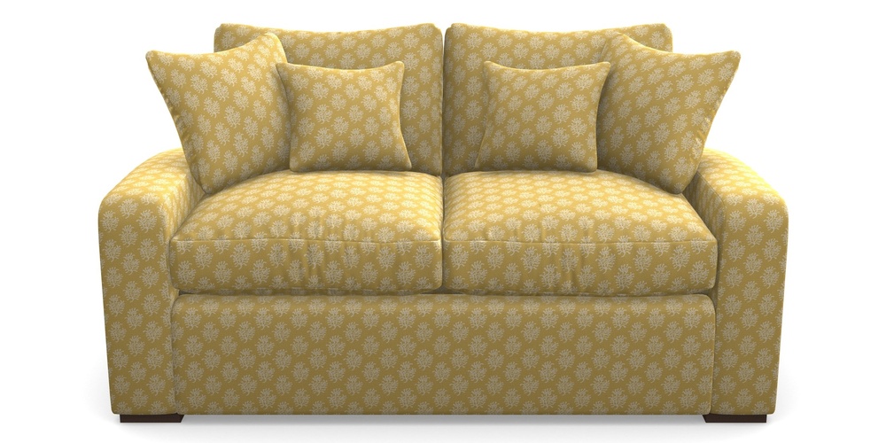 Product photograph of Stockbridge Sofa Bed 2 Seater Sofa Bed In Cloth 21 - Coral 1 - Canary from Sofas and Stuff Limited