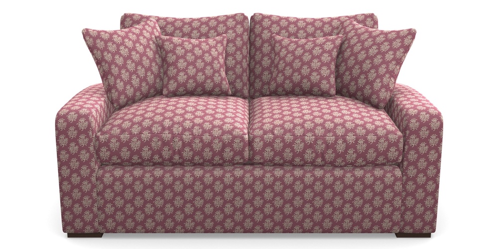 Product photograph of Stockbridge Sofa Bed 2 Seater Sofa Bed In Cloth 21 - Coral 1 - Cassis from Sofas and Stuff Limited