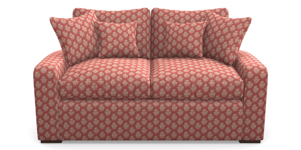 Product photograph of Stockbridge Sofa Bed 2 Seater Sofa Bed In Cloth 21 - Coral 1 - Ginger Snap from Sofas and Stuff Limited