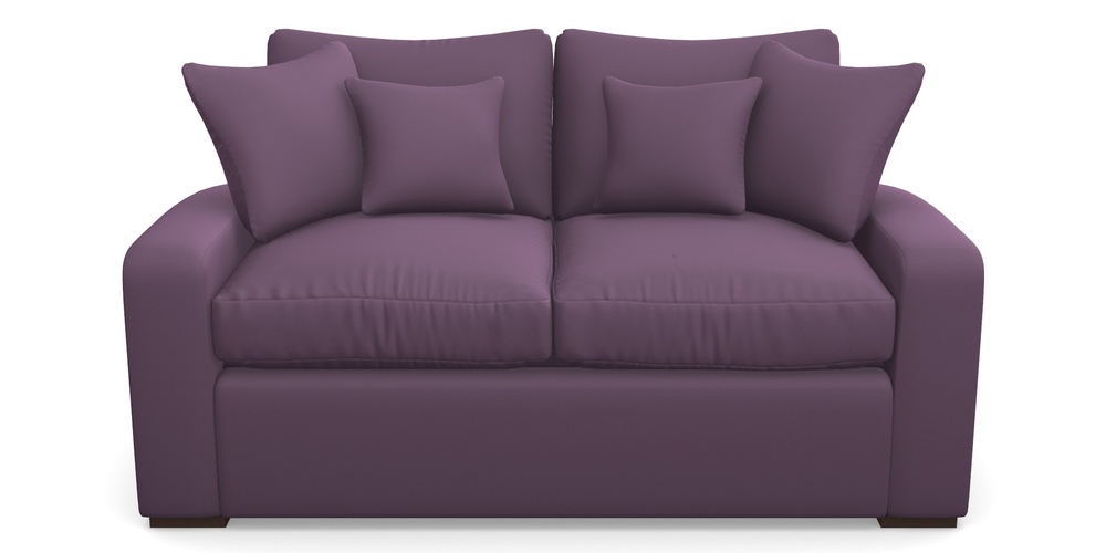 Product photograph of Stockbridge Sofa Bed 2 Seater Sofa Bed In Clever Glossy Velvet - Blackcurrant from Sofas and Stuff Limited