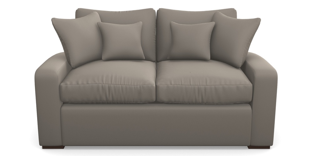 Product photograph of Stockbridge Sofa Bed 2 Seater Sofa Bed In Clever Glossy Velvet - Mole from Sofas and Stuff Limited