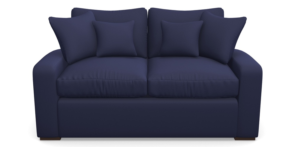 Product photograph of Stockbridge Sofa Bed 2 Seater Sofa Bed In Clever Glossy Velvet - Navy from Sofas and Stuff Limited