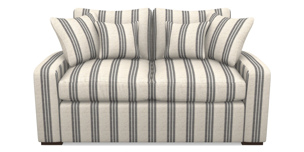 Product photograph of Stockbridge Sofa Bed 2 Seater Sofa Bed In Cloth 18 Stripes - Bengal - Bible Black from Sofas and Stuff Limited