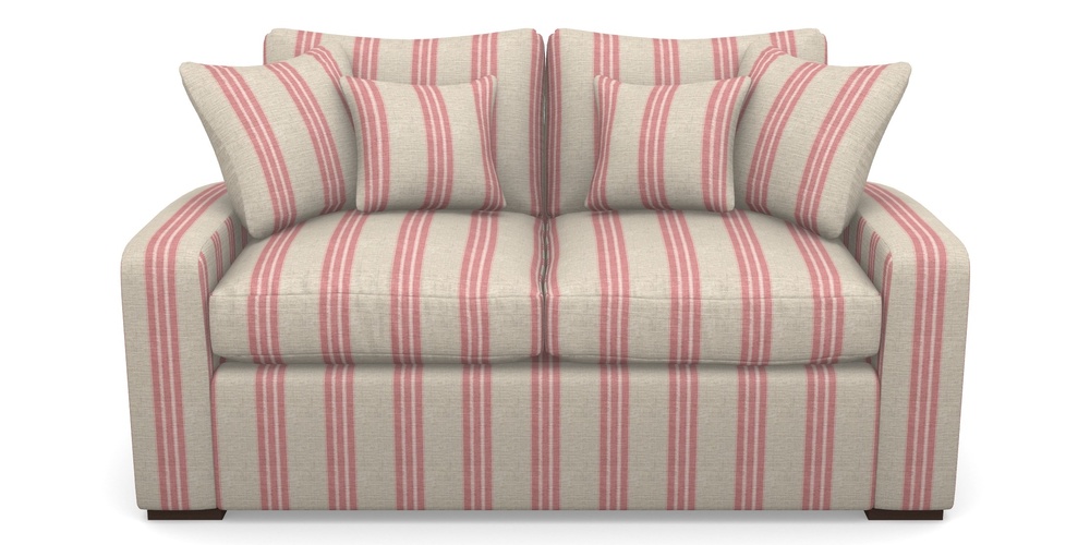 Product photograph of Stockbridge Sofa Bed 2 Seater Sofa Bed In Cloth 18 Stripes - Bengal - Cranberry from Sofas and Stuff Limited