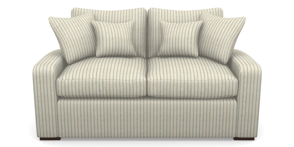 Product photograph of Stockbridge Sofa Bed 2 Seater Sofa Bed In Cloth 18 Stripes - Ticking - Basil from Sofas and Stuff Limited