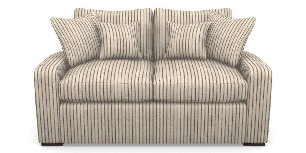 Product photograph of Stockbridge Sofa Bed 2 Seater Sofa Bed In Cloth 18 Stripes - Ticking - Bible Black from Sofas and Stuff Limited