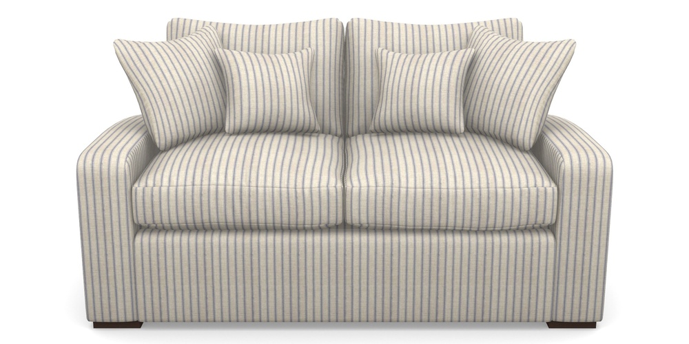 Product photograph of Stockbridge Sofa Bed 2 Seater Sofa Bed In Cloth 18 Stripes - Ticking - Indigo from Sofas and Stuff Limited