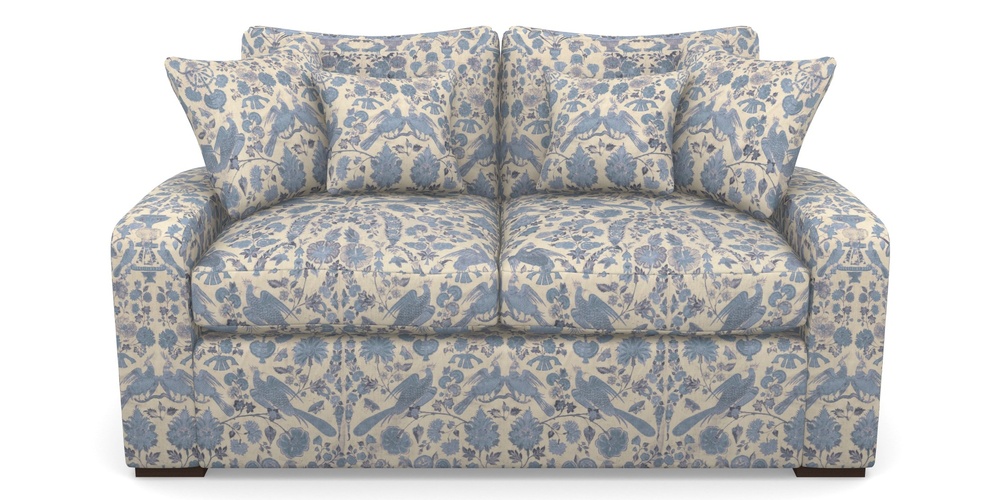 Product photograph of Stockbridge Sofa Bed 2 Seater Sofa Bed In V A Brompton Collection - Coromandel - Morning Blue from Sofas and Stuff Limited