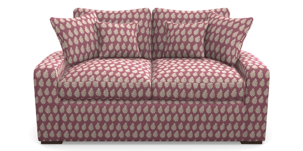 Product photograph of Stockbridge Sofa Bed 2 Seater Sofa Bed In Cloth 21 - Oak Leaf - Cassis from Sofas and Stuff Limited