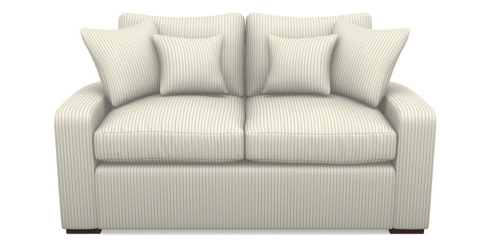 Product photograph of Stockbridge Sofa Bed 2 Seater Sofa Bed In Cotton Stripe - Sky from Sofas and Stuff Limited