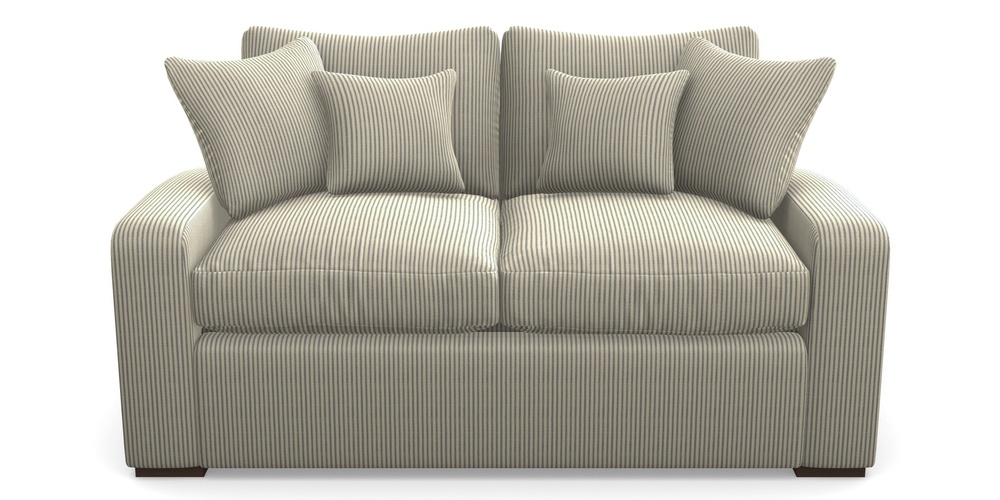 Product photograph of Stockbridge Sofa Bed 2 Seater Sofa Bed In Cloth 21 - Simple Stripe - Bilberry from Sofas and Stuff Limited