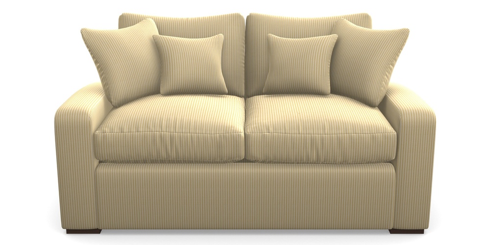 Product photograph of Stockbridge Sofa Bed 2 Seater Sofa Bed In Cloth 21 - Simple Stripe - Canary from Sofas and Stuff Limited