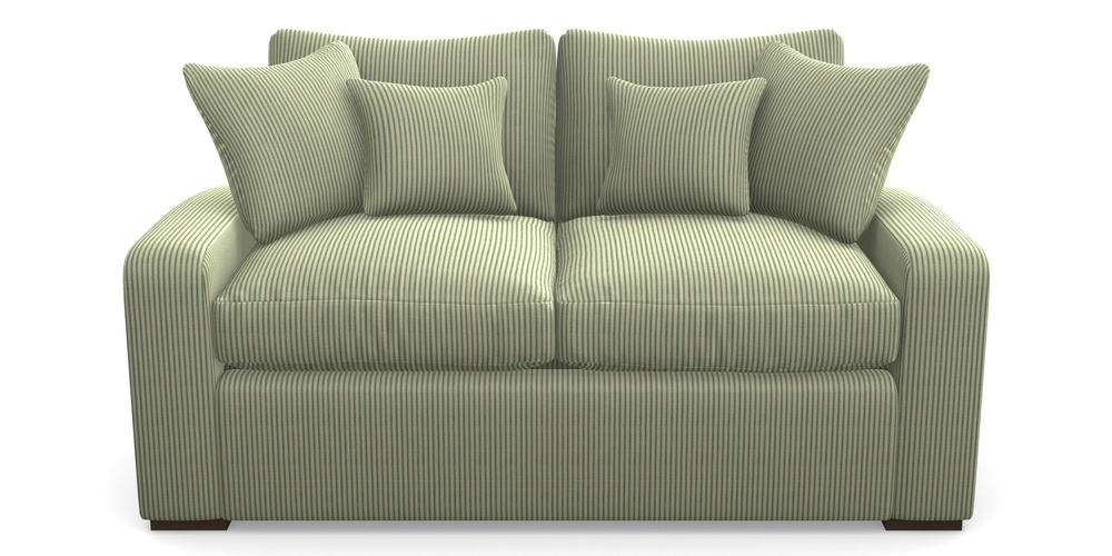 Product photograph of Stockbridge Sofa Bed 2 Seater Sofa Bed In Cloth 21 - Simple Stripe - Forest from Sofas and Stuff Limited