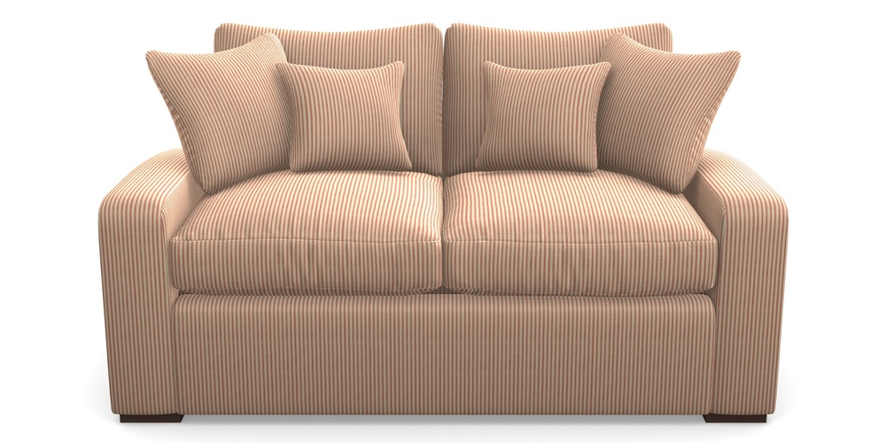 Product photograph of Stockbridge Sofa Bed 2 Seater Sofa Bed In Cloth 21 - Simple Stripe - Ginger Snap from Sofas and Stuff Limited