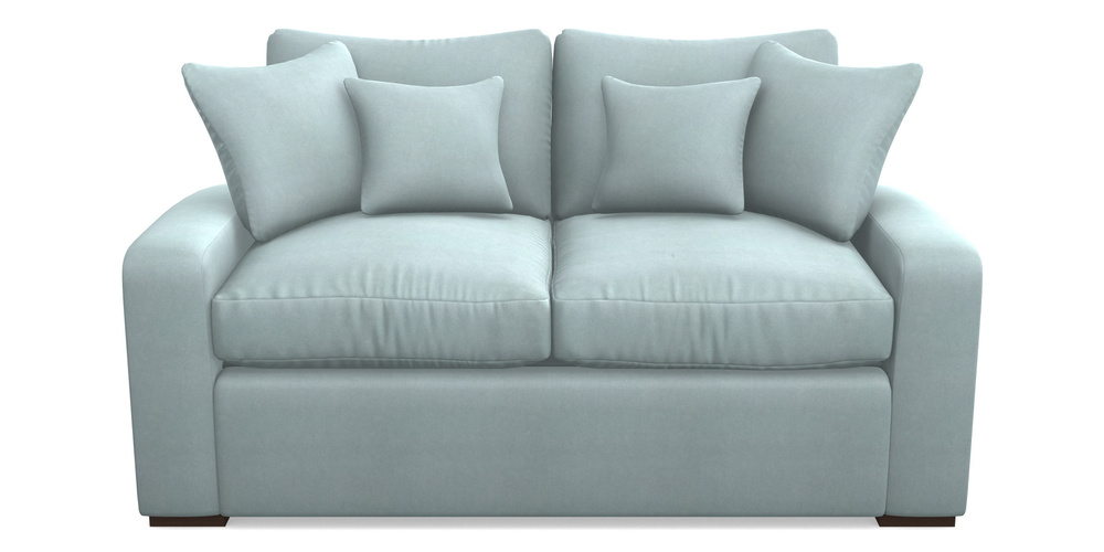 Product photograph of Stockbridge Sofa Bed 2 Seater Sofa Bed In Clever Tough And Eco Velvet - Mineral from Sofas and Stuff Limited