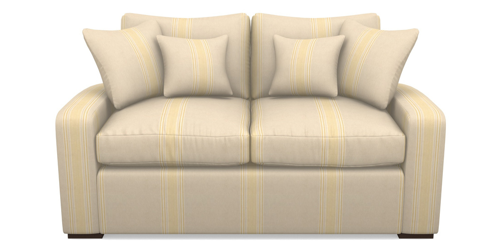 Product photograph of Stockbridge Sofa Bed 2 Seater Sofa Bed In Cloth 22 - Racing Stripes Cheltenham - Lemon from Sofas and Stuff Limited