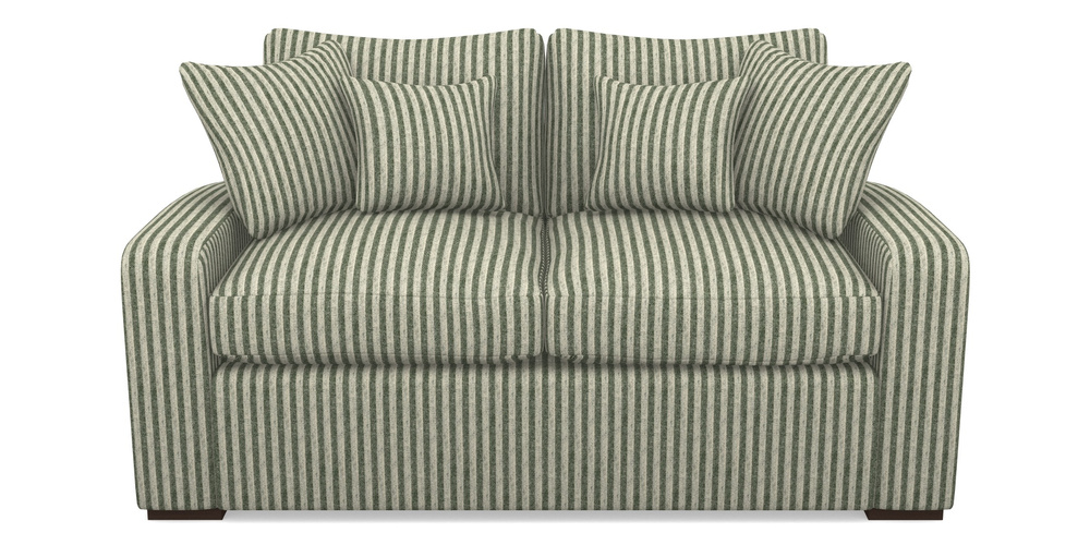 Product photograph of Stockbridge Sofa Bed 2 Seater Sofa Bed In Cloth 22 - Pinstripe - Courgette from Sofas and Stuff Limited