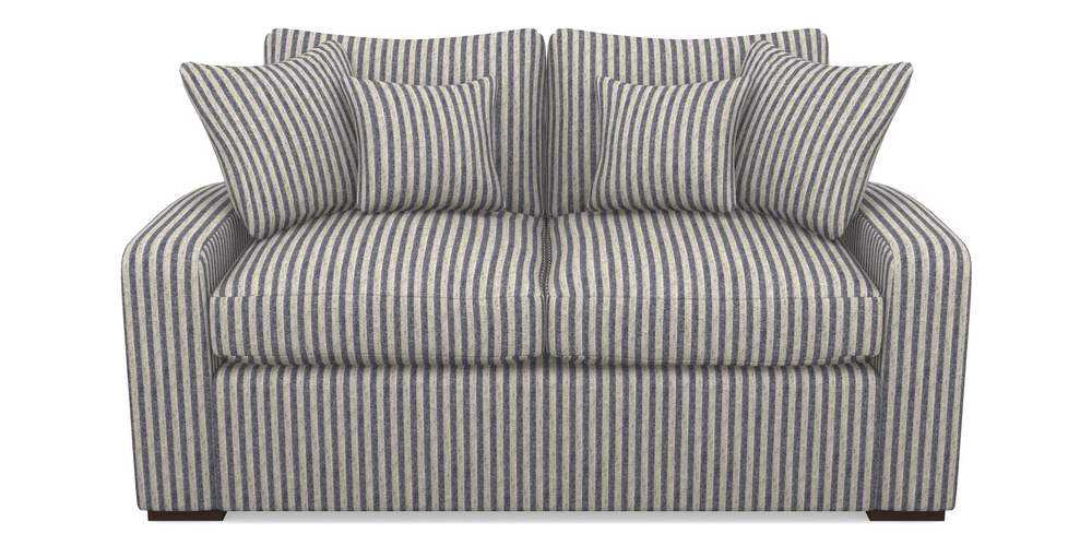 Product photograph of Stockbridge Sofa Bed 2 Seater Sofa Bed In Cloth 22 - Pinstripe - Deep Water from Sofas and Stuff Limited