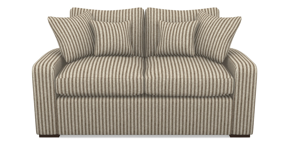 Product photograph of Stockbridge Sofa Bed 2 Seater Sofa Bed In Cloth 22 - Pinstripe - Peat from Sofas and Stuff Limited