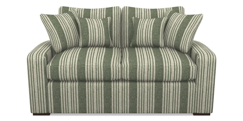 Product photograph of Stockbridge Sofa Bed 2 Seater Sofa Bed In Cloth 22 - Bayadere - Courgette from Sofas and Stuff Limited