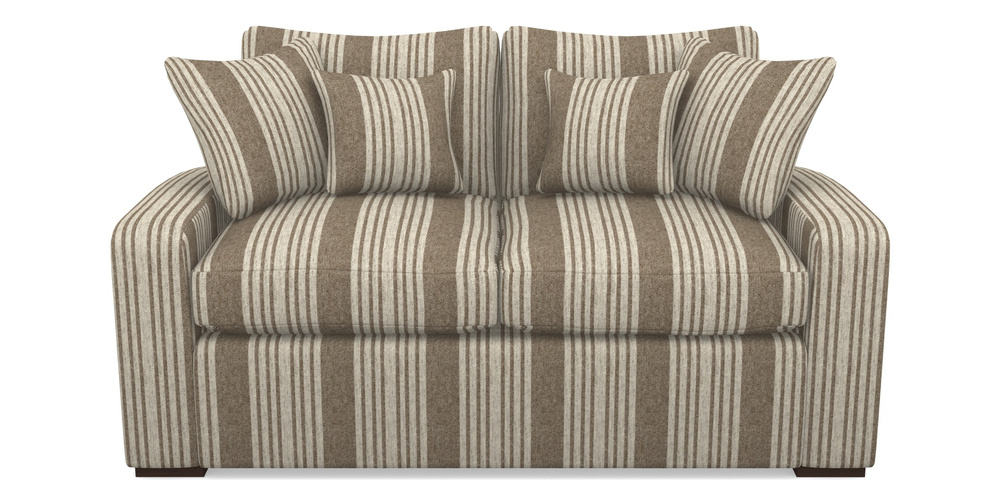 Product photograph of Stockbridge Sofa Bed 2 Seater Sofa Bed In Cloth 22 - Bayadere - Peat from Sofas and Stuff Limited