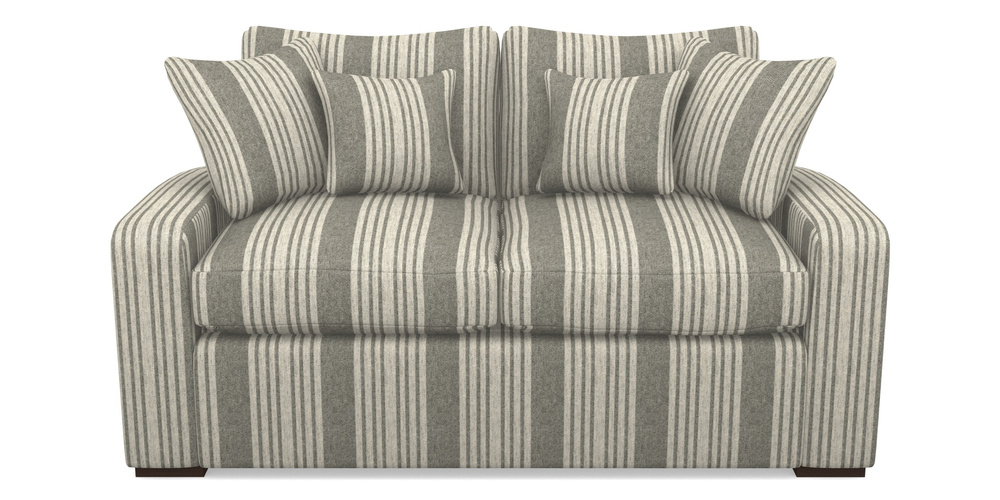 Product photograph of Stockbridge Sofa Bed 2 Seater Sofa Bed In Cloth 22 - Bayadere - Seal from Sofas and Stuff Limited