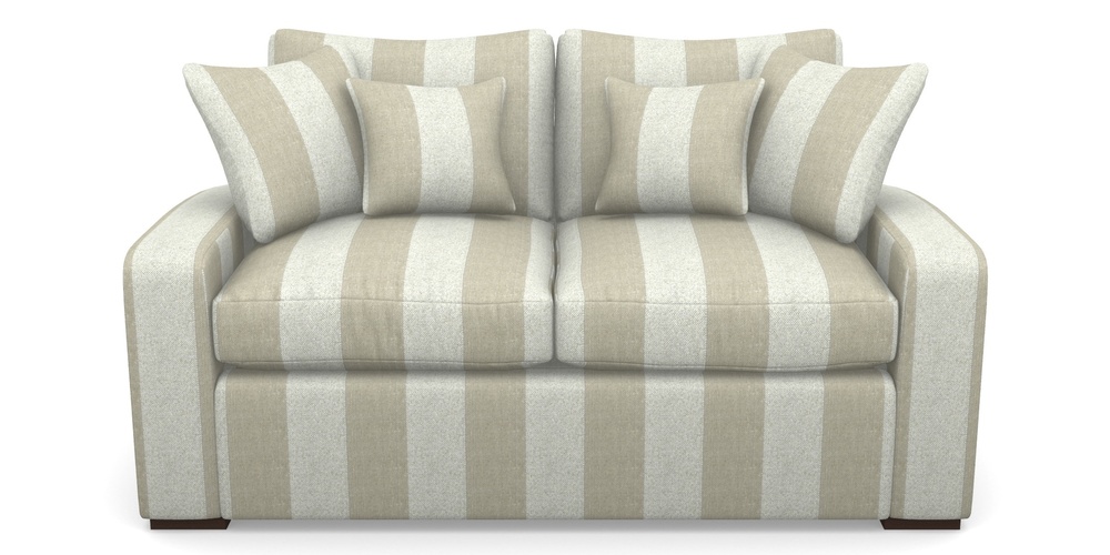 Product photograph of Stockbridge Sofa Bed 2 Seater Sofa Bed In Dovedale Linen Stripe - Chalk from Sofas and Stuff Limited