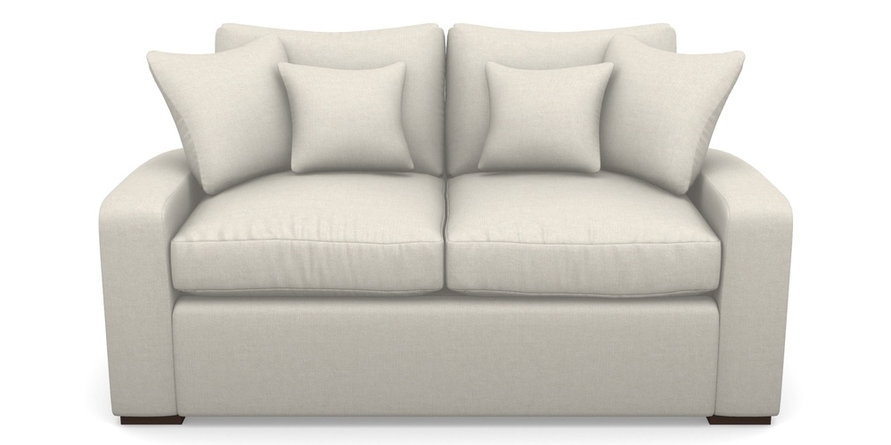 Product photograph of Stockbridge Sofa Bed 2 Seater Sofa Bed In Easy Clean Plain - Chalk from Sofas and Stuff Limited