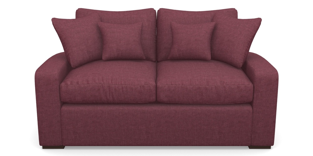 Product photograph of Stockbridge Sofa Bed 2 Seater Sofa Bed In Easy Clean Plain - Chianti from Sofas and Stuff Limited