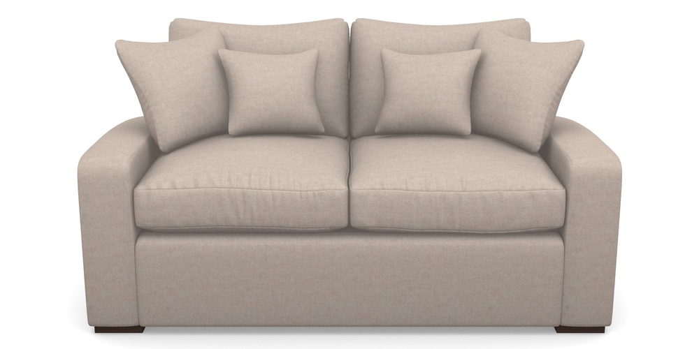Product photograph of Stockbridge Sofa Bed 2 Seater Sofa Bed In Easy Clean Plain - Cream from Sofas and Stuff Limited