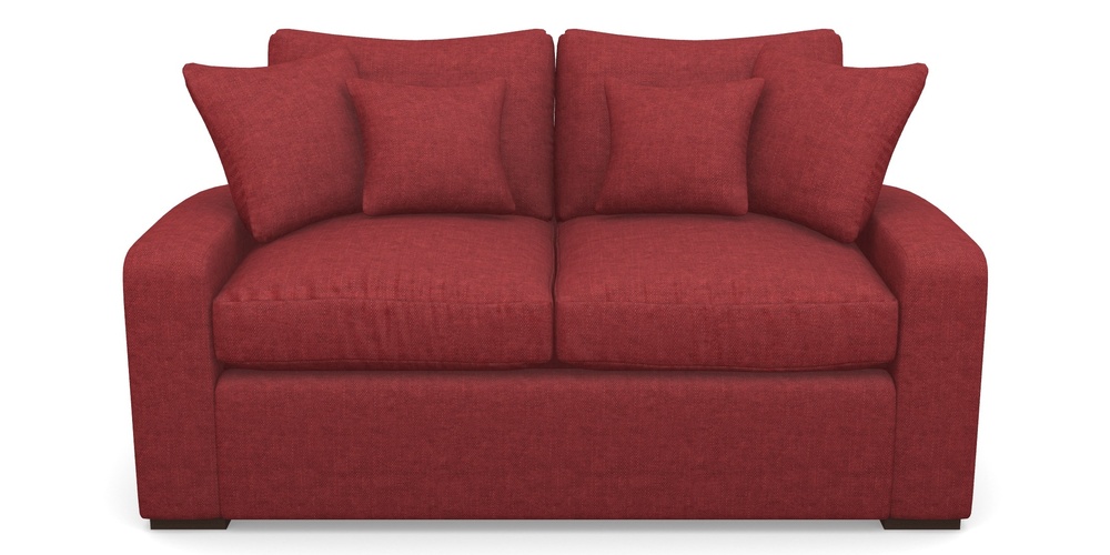 Product photograph of Stockbridge Sofa Bed 2 Seater Sofa Bed In Easy Clean Plain - Claret from Sofas and Stuff Limited