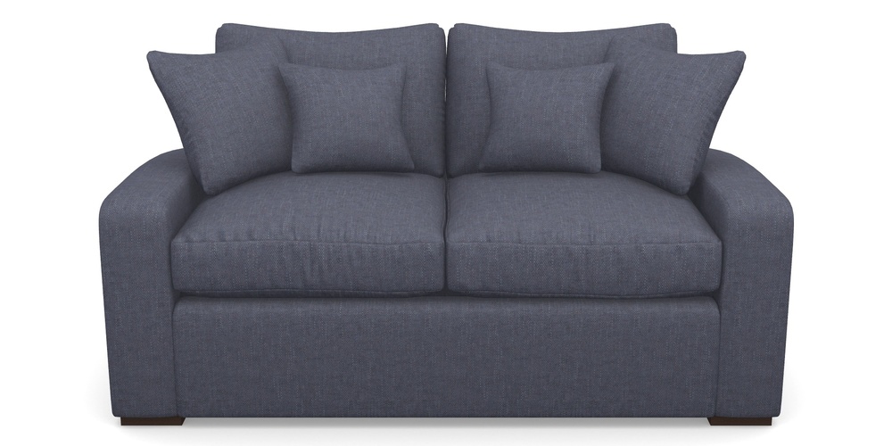 Product photograph of Stockbridge Sofa Bed 2 Seater Sofa Bed In Easy Clean Plain - Navy from Sofas and Stuff Limited