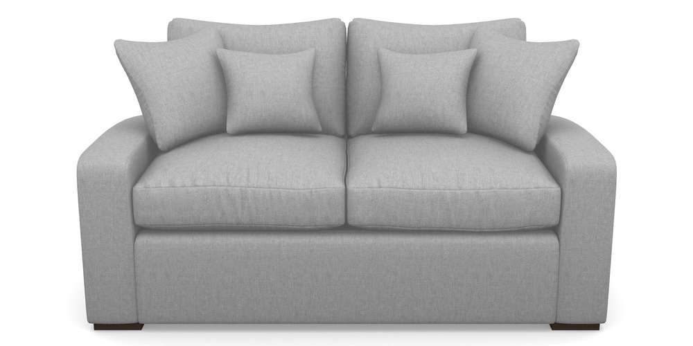 Product photograph of Stockbridge Sofa Bed 2 Seater Sofa Bed In Easy Clean Plain - Silver from Sofas and Stuff Limited
