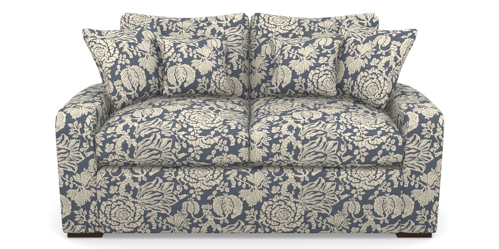 Product photograph of Stockbridge Sofa Bed 2 Seater Sofa Bed In V A Brompton Collection - Flowering Kale - Midnight Blue from Sofas and Stuff Limited