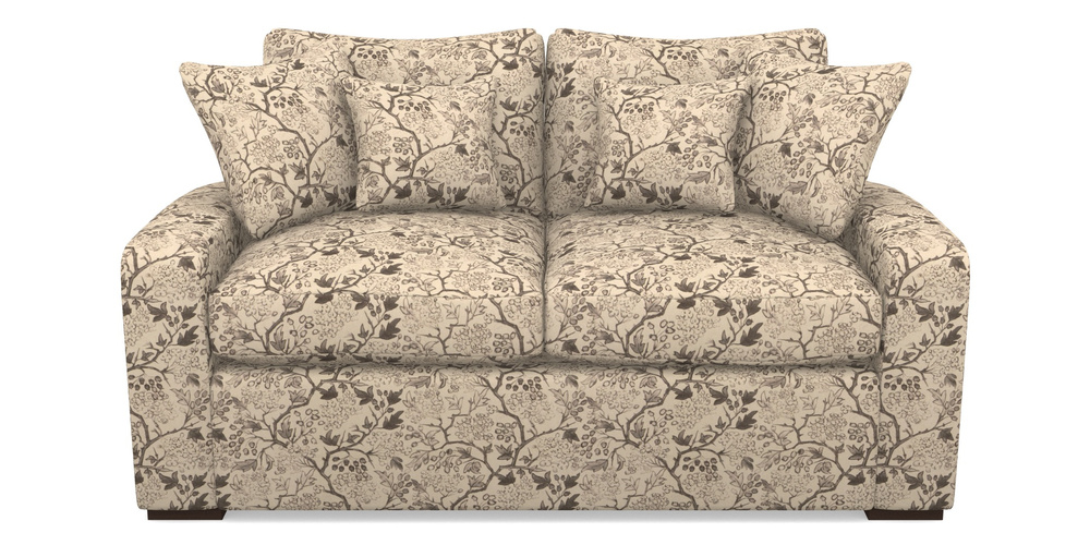 Product photograph of Stockbridge Sofa Bed 2 Seater Sofa Bed In Rhs Collection - Gertrude Jekyll Linen Cotton Blend - Brown from Sofas and Stuff Limited